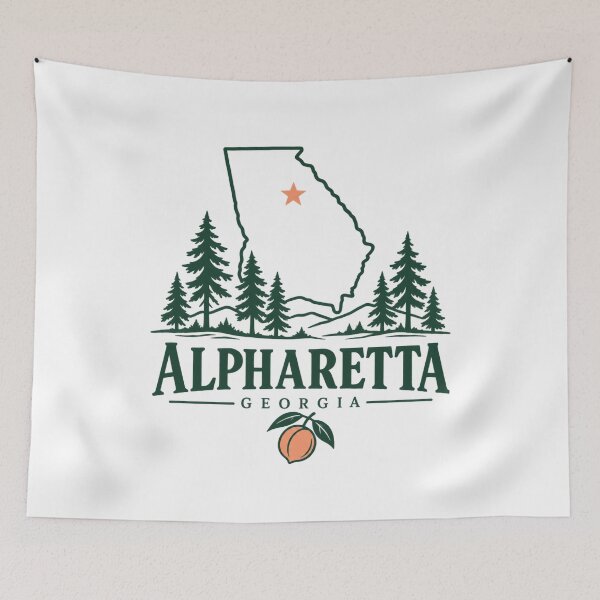 Item preview, Alpharetta Georgia designed and sold by CampAndCoast.