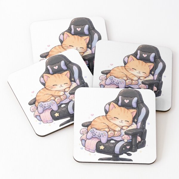 Item preview, Lazy Sleeping on Gaming Chair designed and sold by ReginaNunn.
