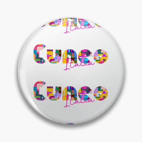 Item preview, Cuneo, Cuneo, Italy, Italia, colorful typography design for travellers designed and sold by Wanderful-roads.