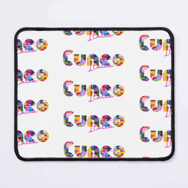 Item preview, Cuneo, Cuneo, Italy, Italia, colorful typography design for travellers designed and sold by Wanderful-roads.
