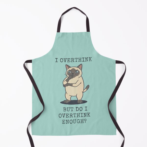 Item preview, Siamese Cat Overthinker Funny Feline Pondering designed and sold by d247.