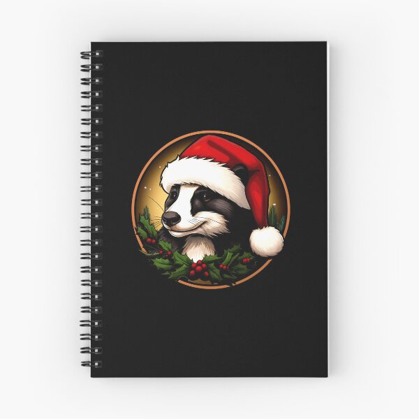 Item preview, Badgers at Christmas / Santa Claus marten designed and sold by Soulskier.