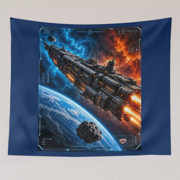 Item preview, Sjöberg-Haldor Orbiting Thalassa Prime Of Khorvath Nebula AI Concept Art by Xzendor7 designed and sold by Xzendor7 Digital Art Creations.