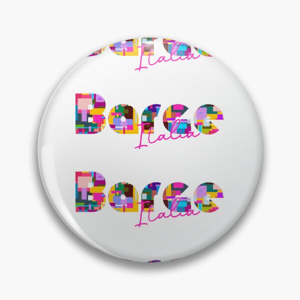 Item preview, Barge, Cuneo, Italy, Italia, colorful typography design for travellers designed and sold by Wanderful-roads.