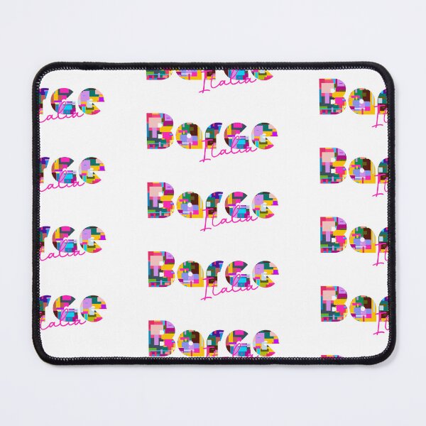 Item preview, Barge, Cuneo, Italy, Italia, colorful typography design for travellers designed and sold by Wanderful-roads.