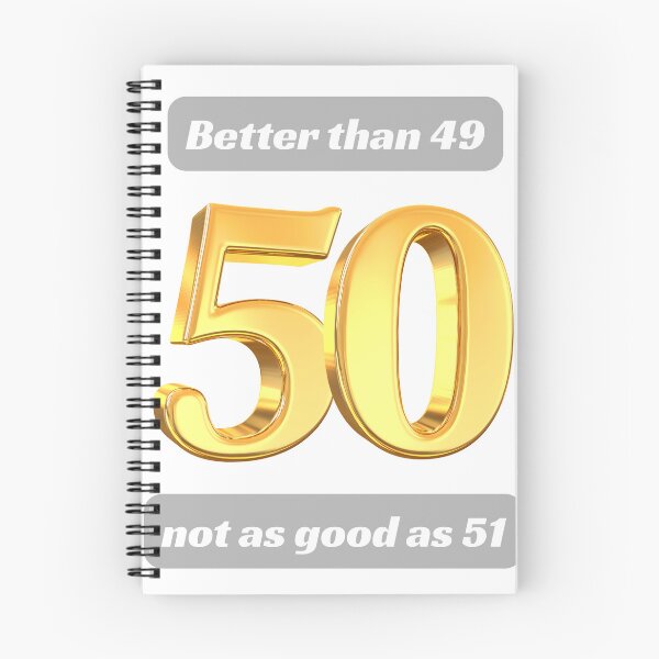 Item preview, 50 - Better Than 49, Not As Good As 51, Funny 50th Birthday designed and sold by Annekkecreative.