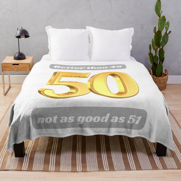 Item preview, 50 - Better Than 49, Not As Good As 51, Funny 50th Birthday designed and sold by Annekkecreative.