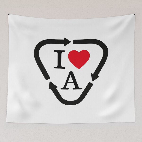Aperçu de l'œuvre I love Ai (black version) créée et vendue par RESKATORSILVER.