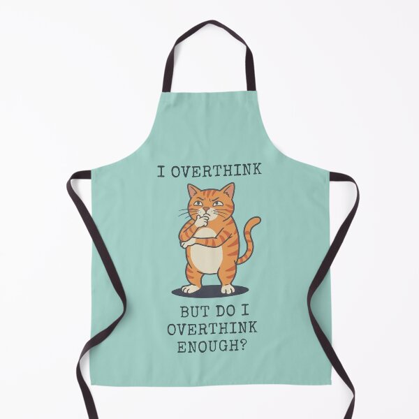 Item preview, Funny Tabby Cat I Overthink Meme Quote designed and sold by d247.