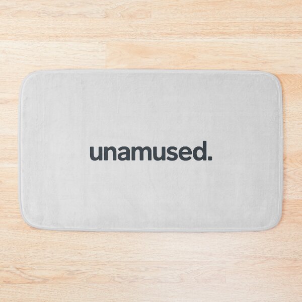Item preview, Unamused. – Minimalist Sarcastic Typography designed and sold by Jollys-ArtShop.