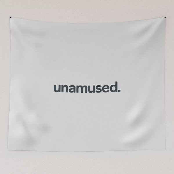 Item preview, Unamused. – Minimalist Sarcastic Typography designed and sold by Jollys-ArtShop.