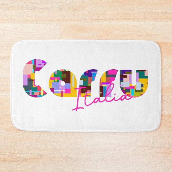 Item preview, Carrù, Cuneo, Italy, Italia, colorful typography design for travellers designed and sold by Wanderful-roads.