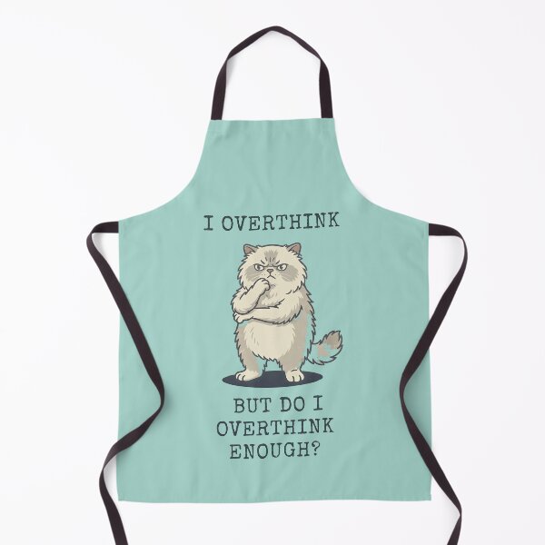Item preview, I Overthink Persian Cat Funny Overthinker Meme designed and sold by d247.