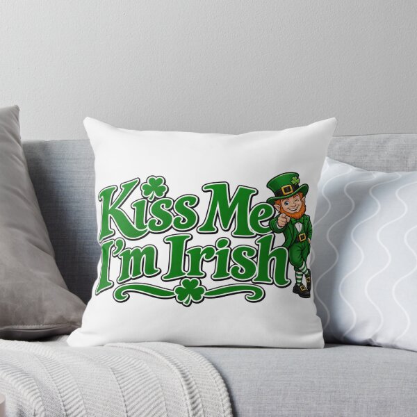 Item preview, Kiss Me I'm Irish St Patricks Day Leprechaun Art designed and sold by No Kings Bling.