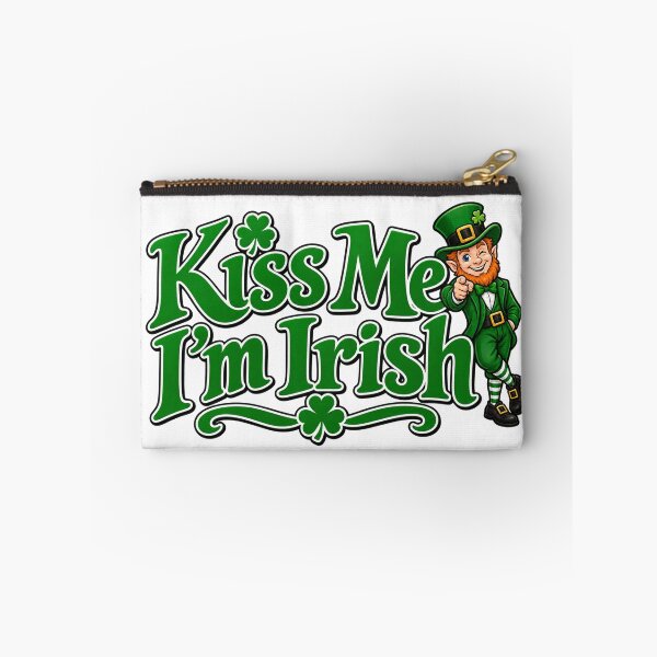 Item preview, Kiss Me I'm Irish St Patricks Day Leprechaun Art designed and sold by No Kings Bling.