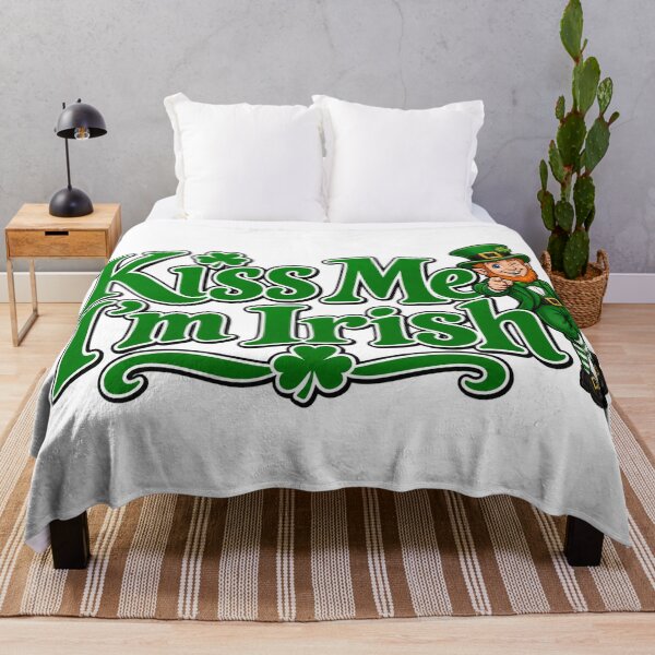 Item preview, Kiss Me I'm Irish St Patricks Day Leprechaun Art designed and sold by No Kings Bling.