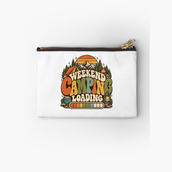 Item preview, Weekend Camping Loading – Retro 70s Typography & Campfire Design designed and sold by urbinet.