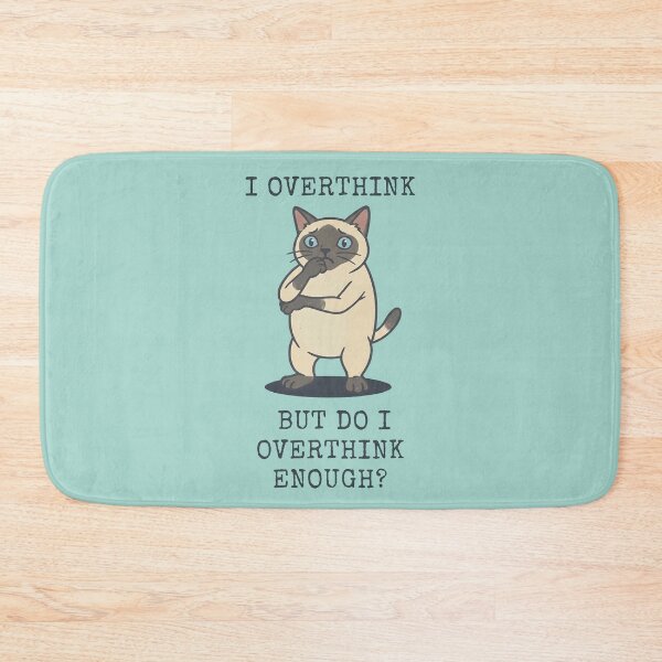 Item preview, Siamese Cat Overthinking Funny Meme designed and sold by d247.