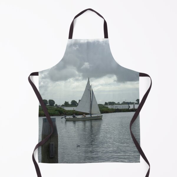 Item preview, Sailboat and Wooden Mooring Posts – Nautical Photography designed and sold by Pjotre7.