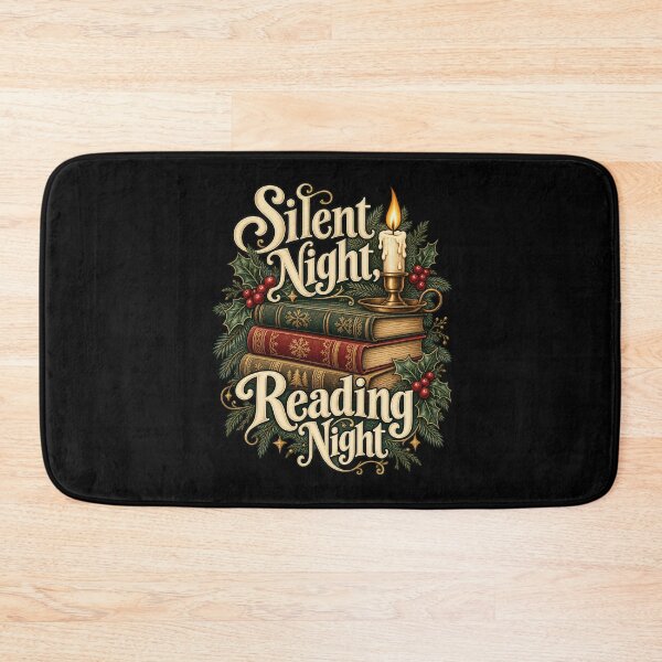 Item preview, Silent Night, Reading Night - Bookish Christmas designed and sold by Good Mood Foundry.
