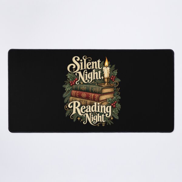Item preview, Silent Night, Reading Night - Bookish Christmas designed and sold by Good Mood Foundry.