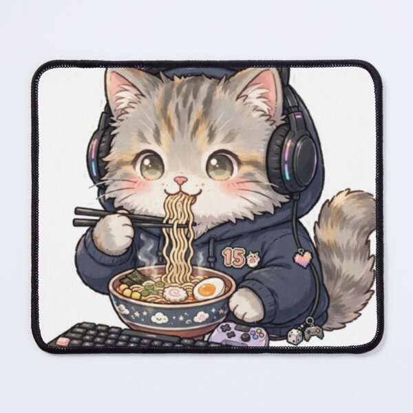 Item preview, Ragdoll Streamer Girl - Pink Keyboard Mouse designed and sold by ReginaNunn.