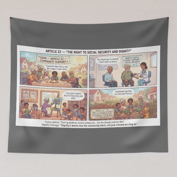 Item preview, Community care for social security and dignity designed and sold by Mianku | Für das Leben.