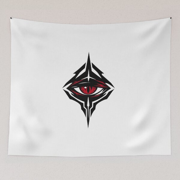 Item preview, Crimson Void – Dark Anime Eye Emblem | Minimalist Red Black Streetwear Logo designed and sold by AD-NOVA!!!.