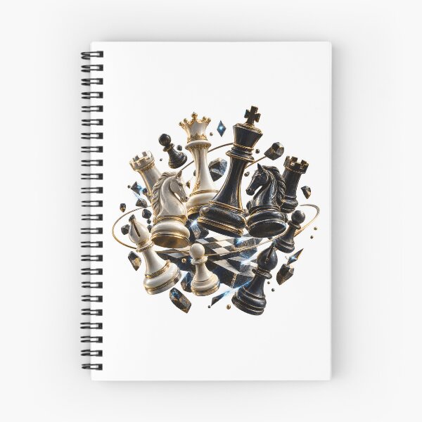 Item preview, Cosmic Chess Battle – Luxury Ivory and Obsidian Chess Pieces designed and sold by builtforyou.