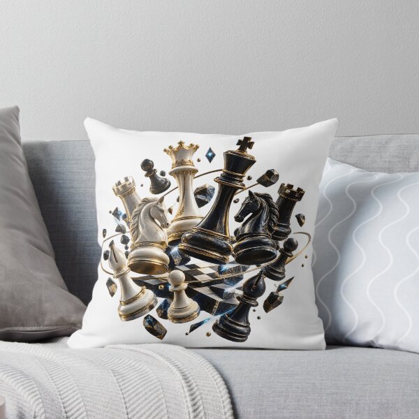Item preview, Cosmic Chess Battle – Luxury Ivory and Obsidian Chess Pieces designed and sold by builtforyou.