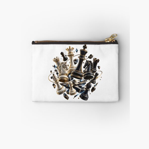 Item preview, Cosmic Chess Battle – Luxury Ivory and Obsidian Chess Pieces designed and sold by builtforyou.