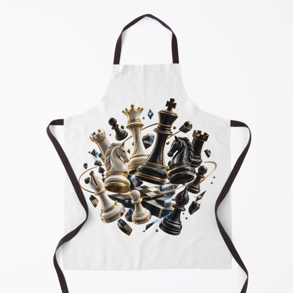 Item preview, Cosmic Chess Battle – Luxury Ivory and Obsidian Chess Pieces designed and sold by builtforyou.