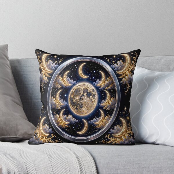 Item preview, Gothic Moon Phases - Celestial Baroque Astrological Art designed and sold by Breezes-of-Ida.