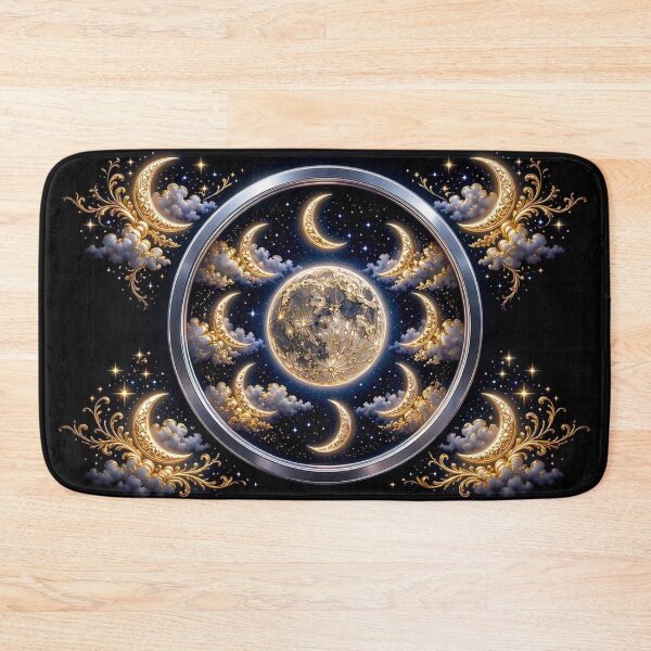 Item preview, Gothic Moon Phases - Celestial Baroque Astrological Art designed and sold by Breezes-of-Ida.