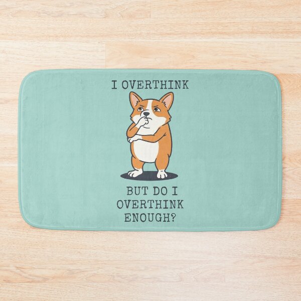 Item preview, Corgi Overthinker Funny Dog Thinking Meme designed and sold by d247.