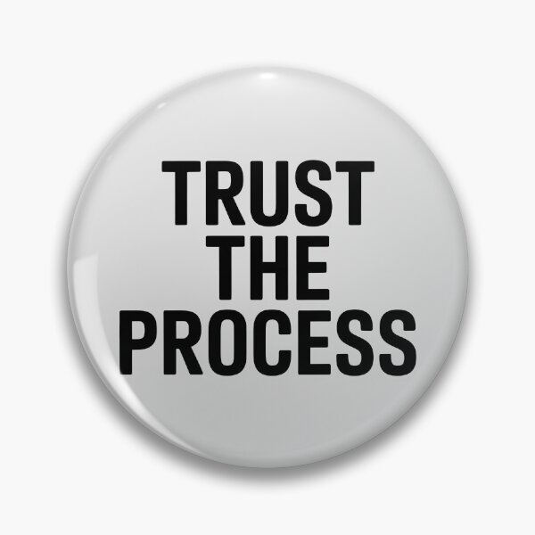 Item preview, Trust The Process – Minimalist Motivational Quote designed and sold by Jollys-ArtShop.