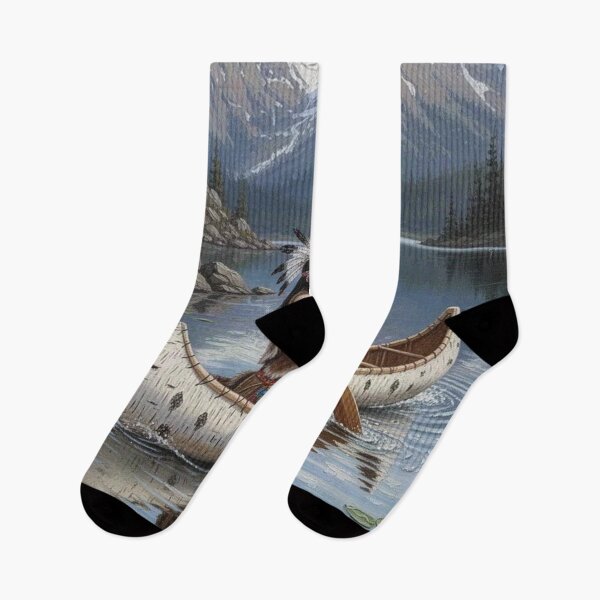 Item preview, Serene Canoe Mountain Journey designed and sold by CreekSideCreat.