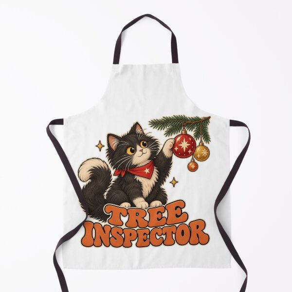 Item preview, Tree Inspector – Mischievous Christmas Cat designed and sold by Doodle Ember.