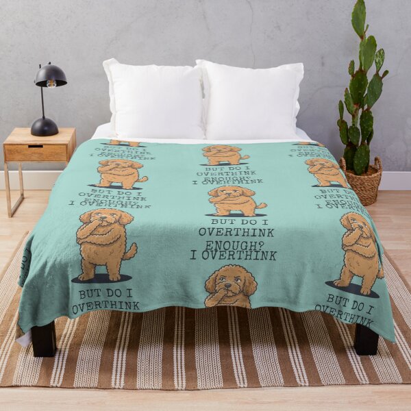 Item preview, Poodle Overthinker Funny Dog Thinking Meme designed and sold by d247.