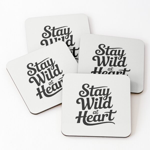 Item preview, Stay Wild At Heart – Minimalist Inspirational Quote designed and sold by Jollys-ArtShop.