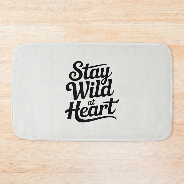 Item preview, Stay Wild At Heart – Minimalist Inspirational Quote designed and sold by Jollys-ArtShop.