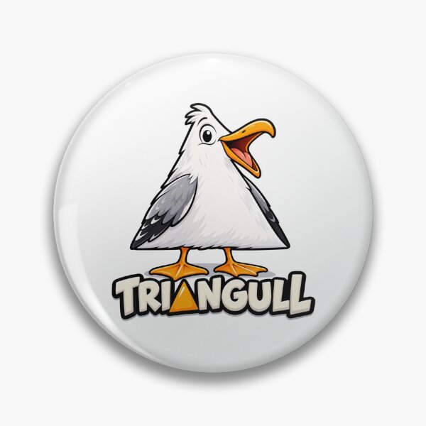Item preview, Triangull Triangle Seagull Bird Pun Funny Math designed and sold by WeirdlyMild.
