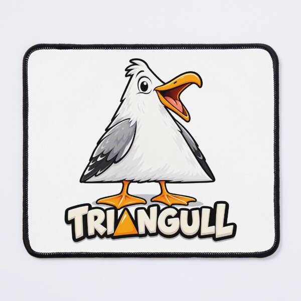 Item preview, Triangull Triangle Seagull Bird Pun Funny Math designed and sold by WeirdlyMild.