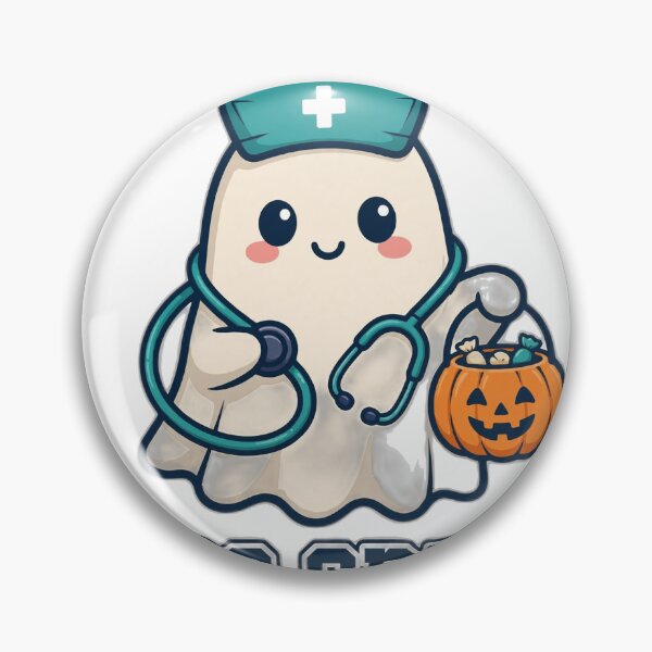 Item preview, Boo Crew Ghost Nurse Halloween Vector Art designed and sold by BoydMercantile.
