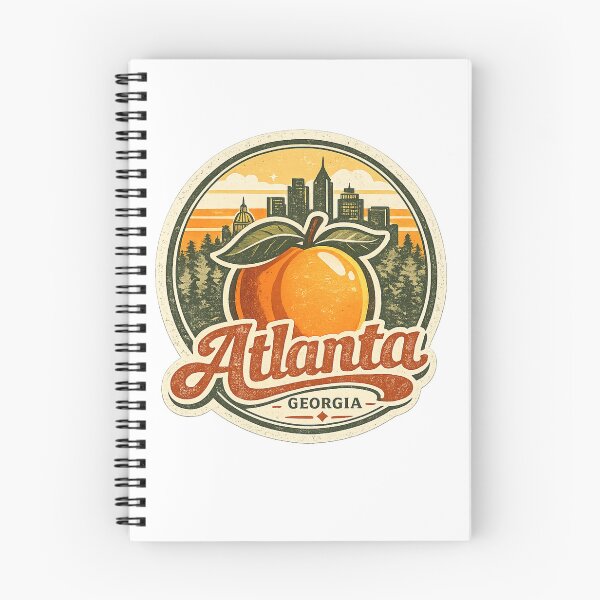 Item preview, Atlanta Peach Skyline designed and sold by CampAndCoast.