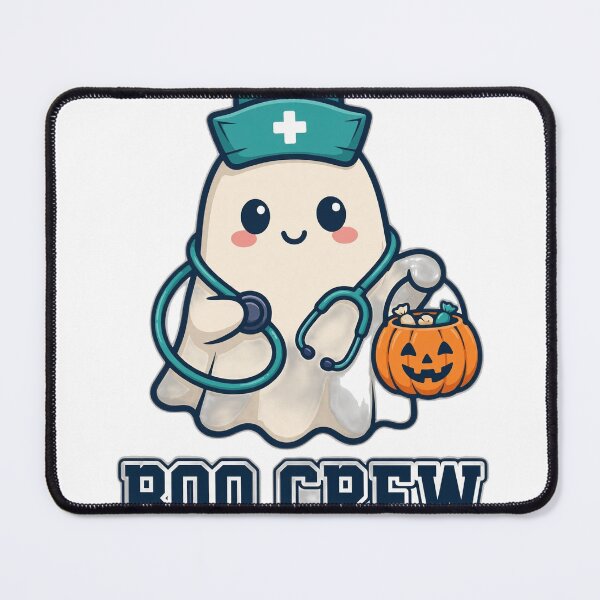 Item preview, Boo Crew Ghost Nurse Halloween Vector Art designed and sold by BoydMercantile.