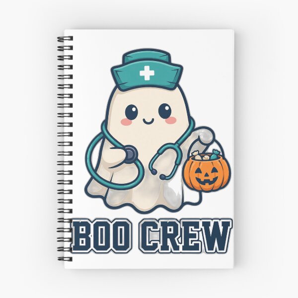 Item preview, Boo Crew Ghost Nurse Halloween Vector Art designed and sold by BoydMercantile.