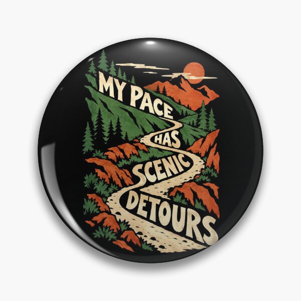 Item preview, Scenic Detours Trail Running Pace Humor designed and sold by Katalice Design.