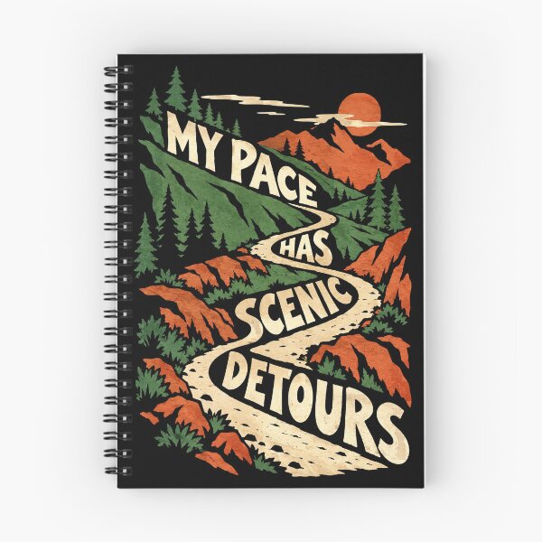 Item preview, Scenic Detours Trail Running Pace Humor designed and sold by Katalice Design.
