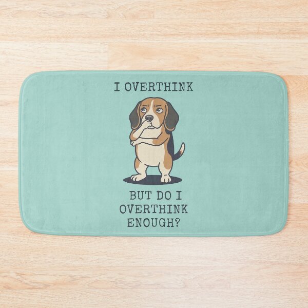 Item preview, Beagle Overthinker Funny Dog Anxiety Quote designed and sold by d247.